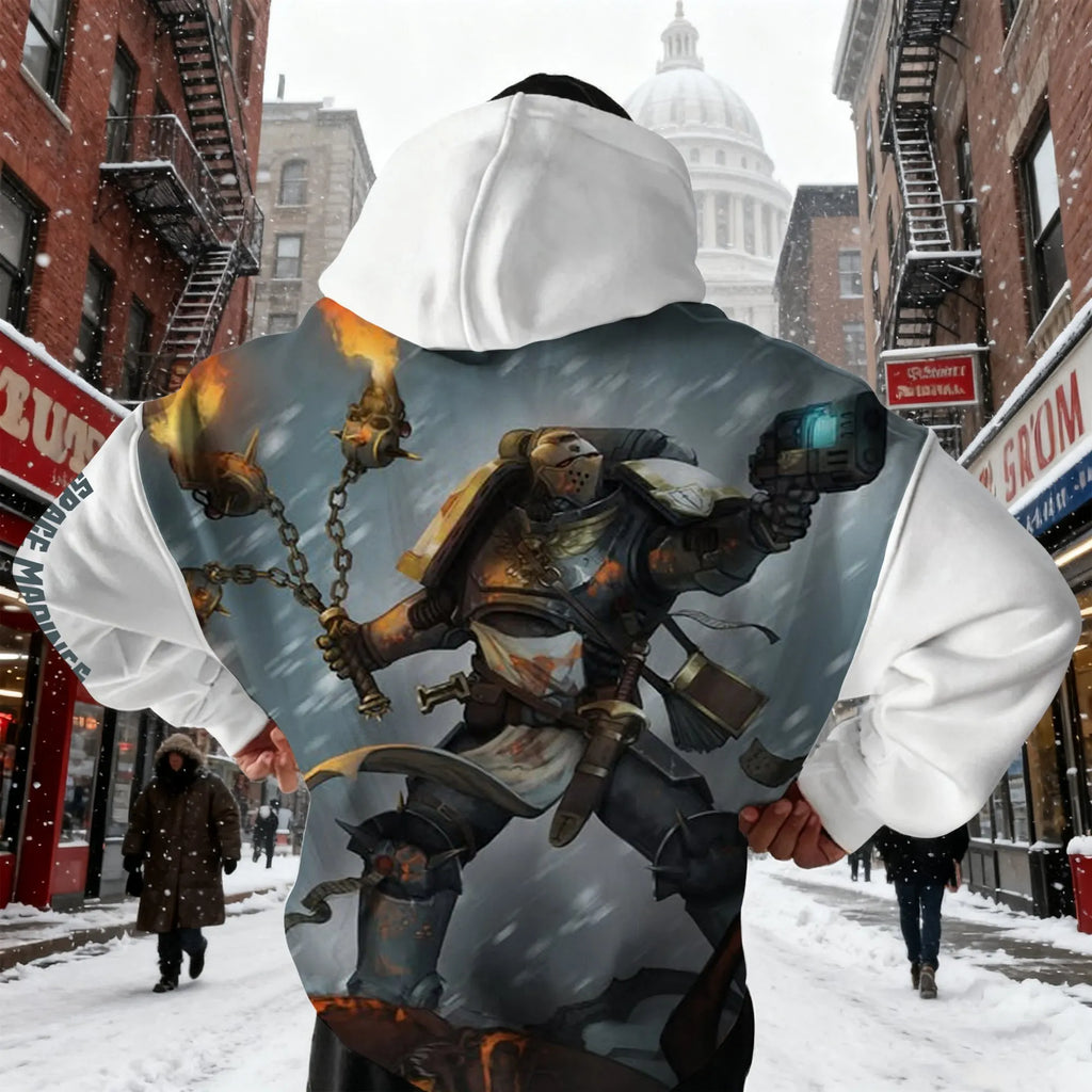WH40K Game  Streetwear Vintage Plush Hoodie