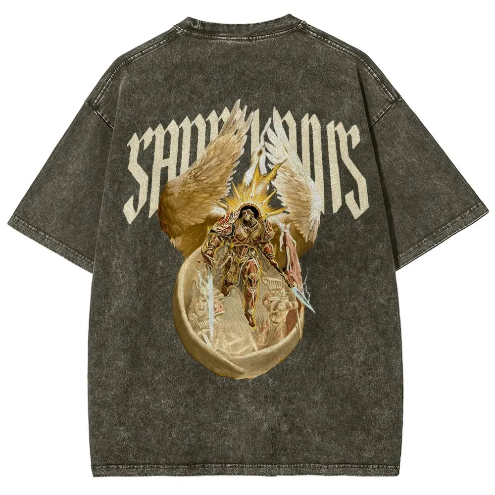 Sanguinius Unisex Fit Washed T-Shirt 丨WH40K