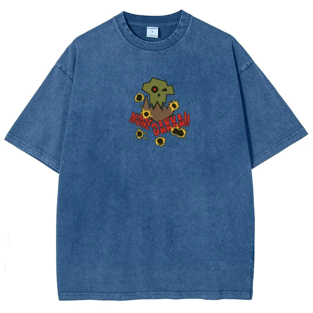 Dakka Vintage Casual Washed T-Shirt 丨WH40K