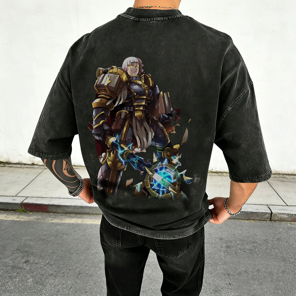 WH40K-Unisex Anime Inspired Vintage Washed T-Shirt