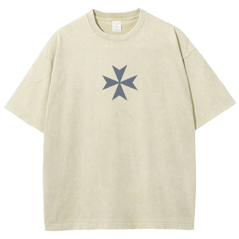 Vintage Casual Washed T-Shirt 2509002319丨WH40K