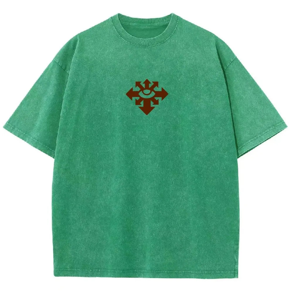 Vintage Casual Washed T-Shirt 丨WH40K