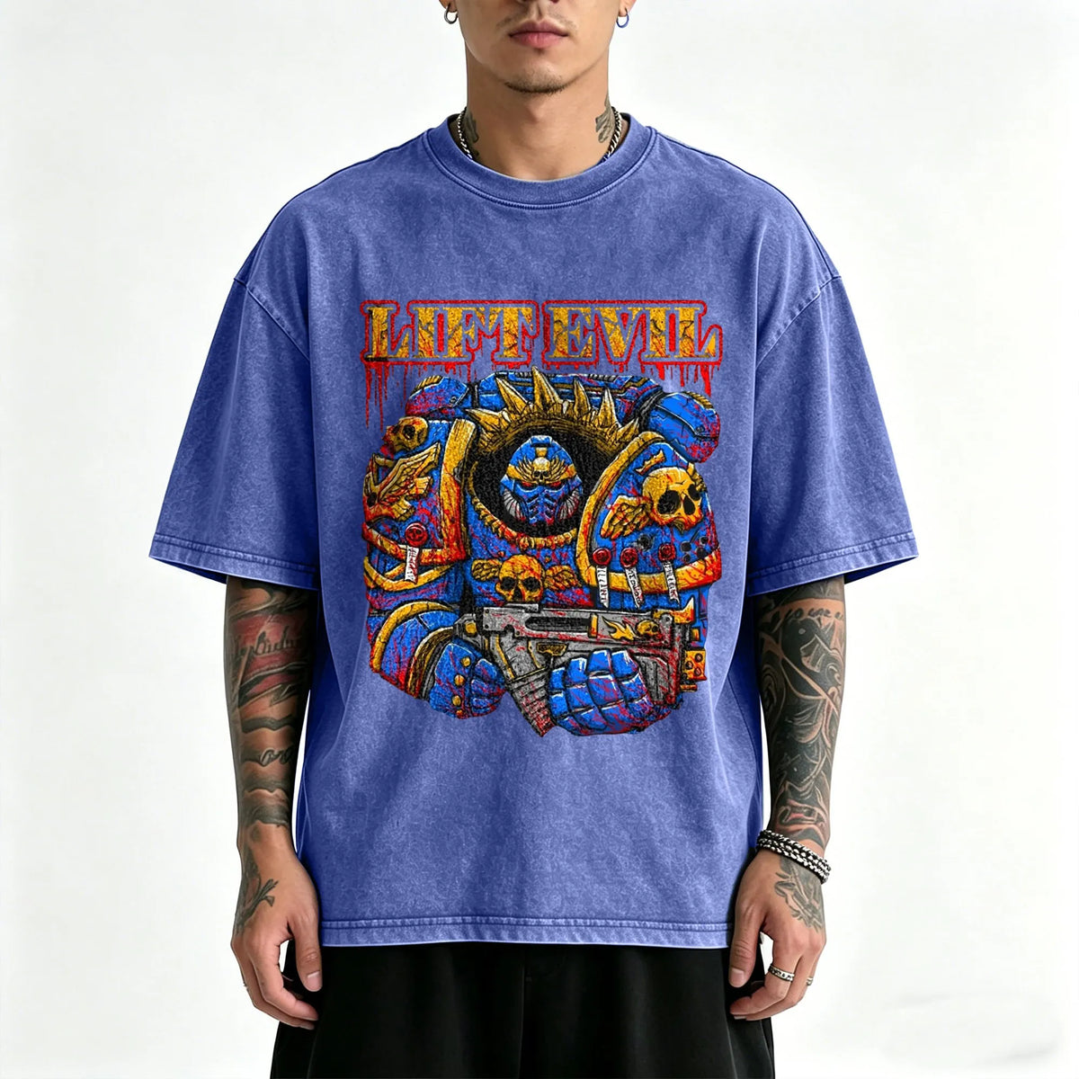 WH40K-Unisex Anime Inspired Vintage Washed T-Shirt