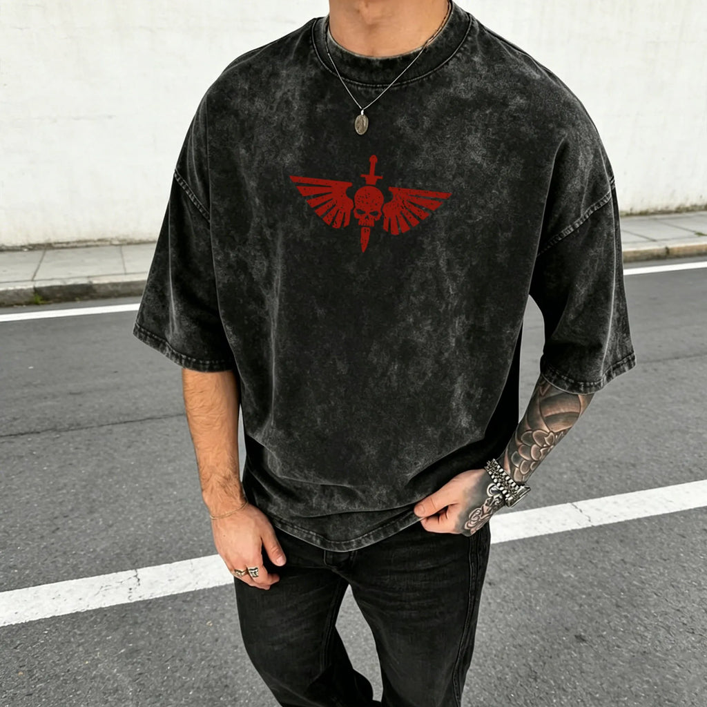 WH40K-Unisex Anime Inspired Vintage Washed T-Shirt