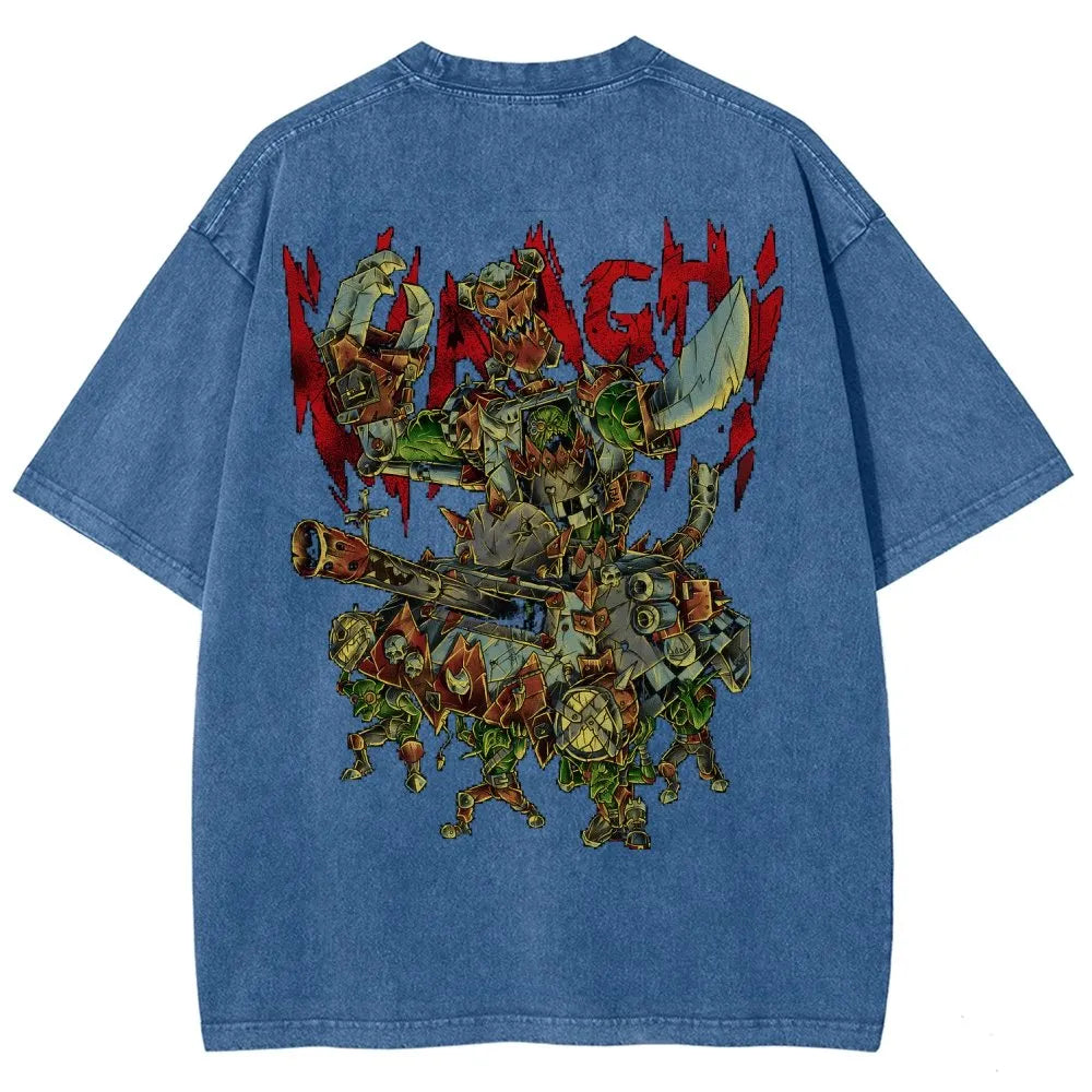 Orks-Unisex Fit Washed T-Shirt丨WH40K