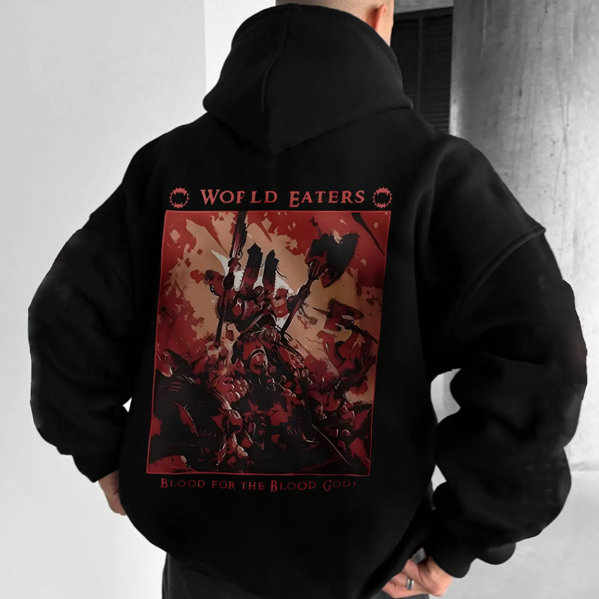 World Eaters Streetwear Vintage Plush Hoodie | WH40K