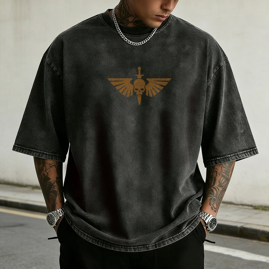 WH40K-Unisex Anime Inspired Vintage Washed T-Shirt