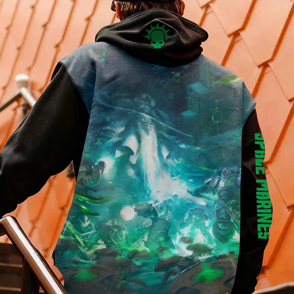 WH40K Game  Streetwear Vintage Plush Hoodie