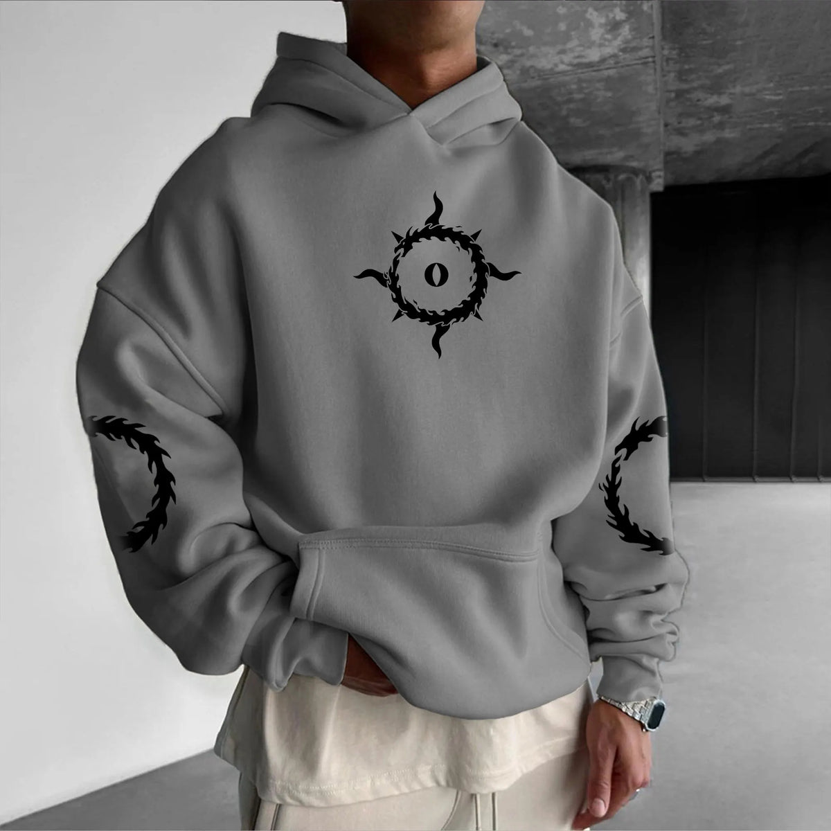 Unisex Anime Graphic Streetwear Vintage Plush Hoodie | WH40K