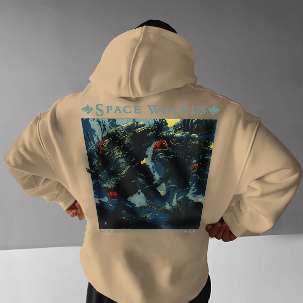 WH40K Game  Streetwear Vintage Plush Hoodie