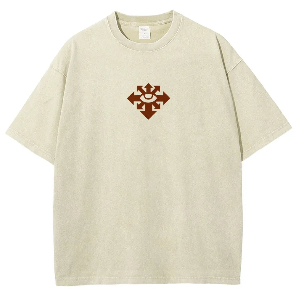 Vintage Casual Washed T-Shirt 丨WH40K
