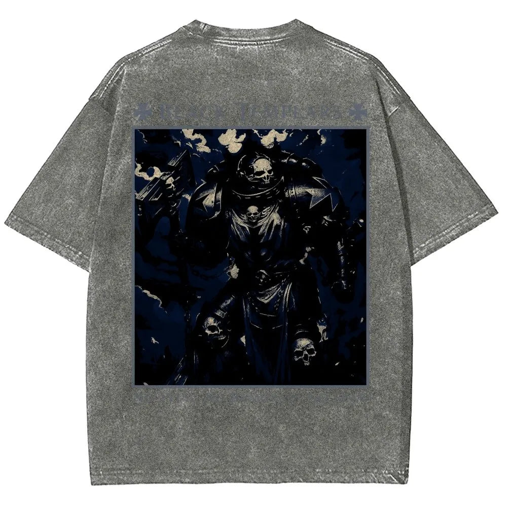 Vintage Casual Washed T-Shirt 2509002319丨WH40K