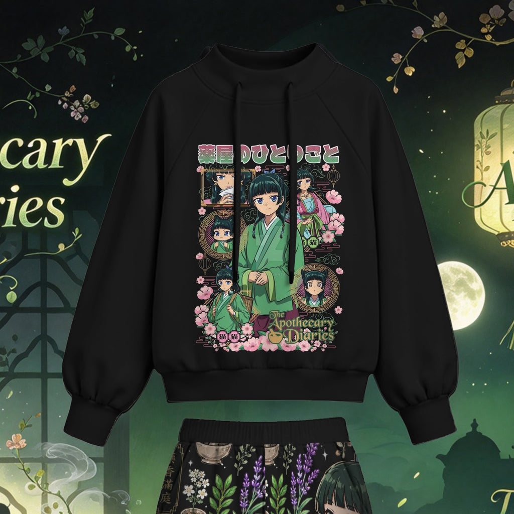 The Apothecary Diaries vintage hoodie and shorts set